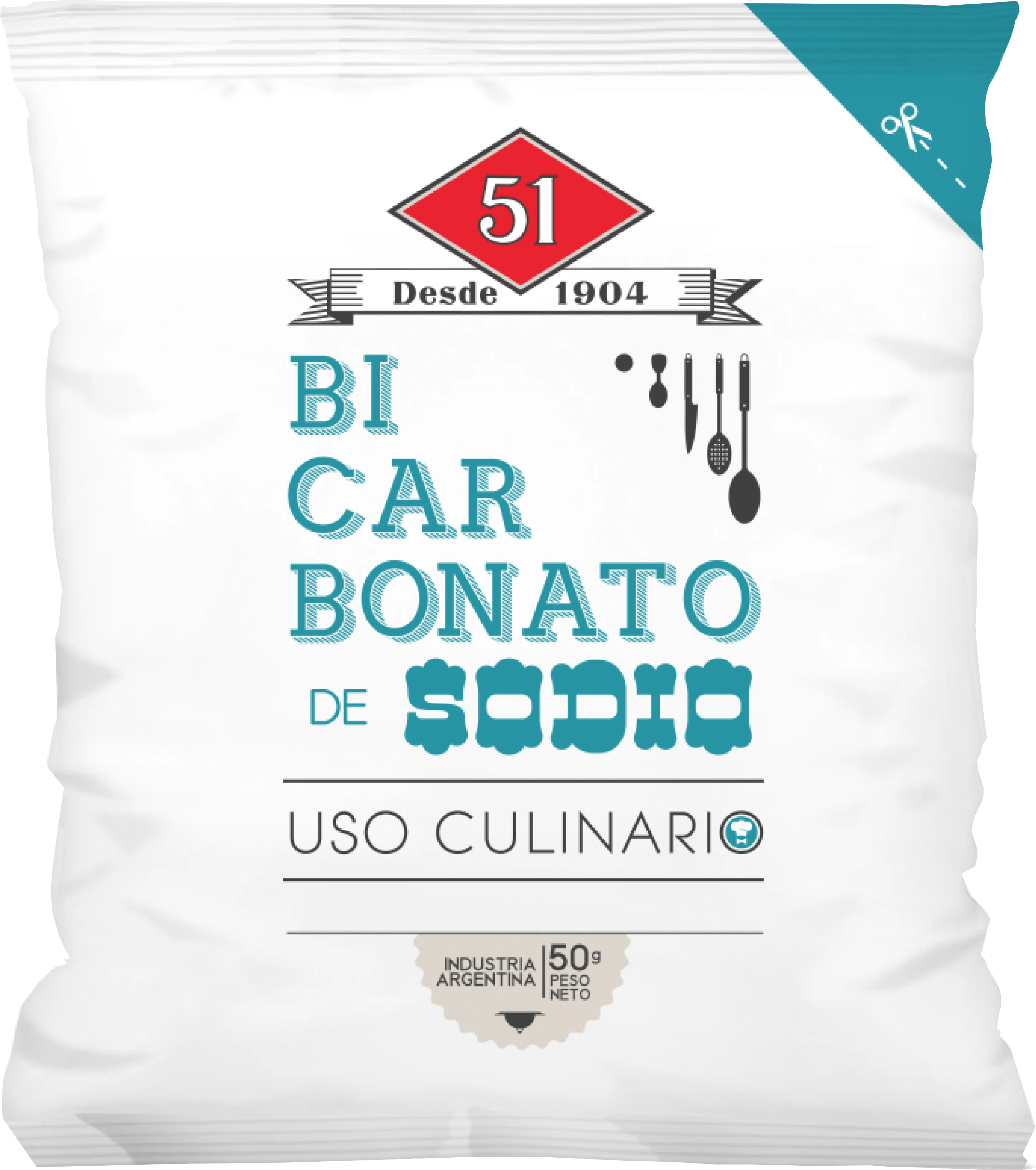 Bicarbonato de Sodio 51 — 50g