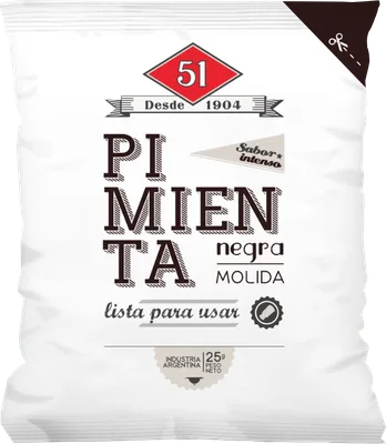 Pimienta Negra Molida 25 g
