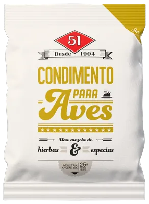 Condimento para Aves 51