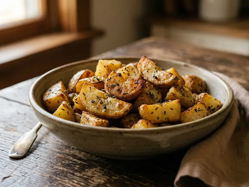 Papas al horno con provenzal