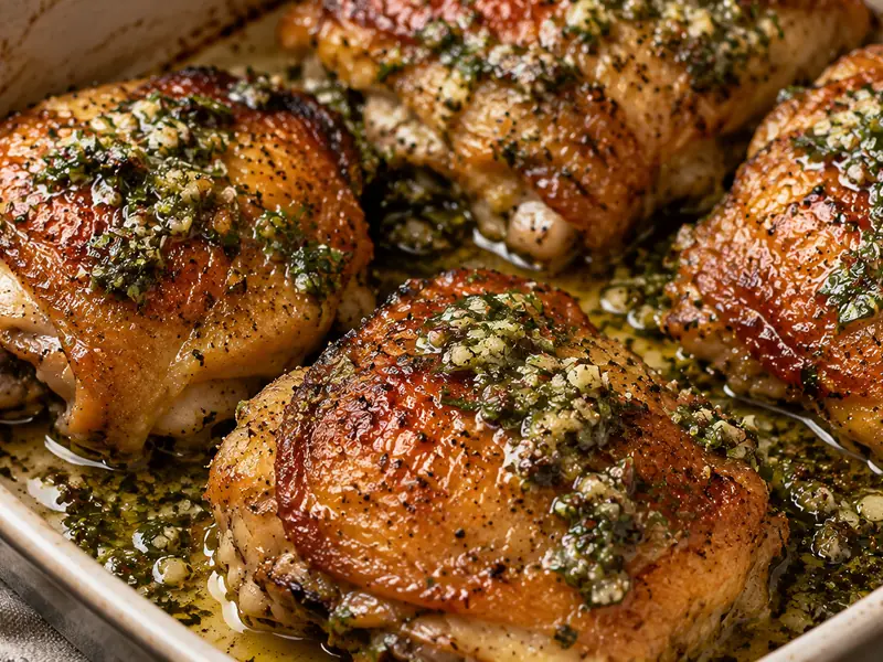 Pollo al horno con provenzal
